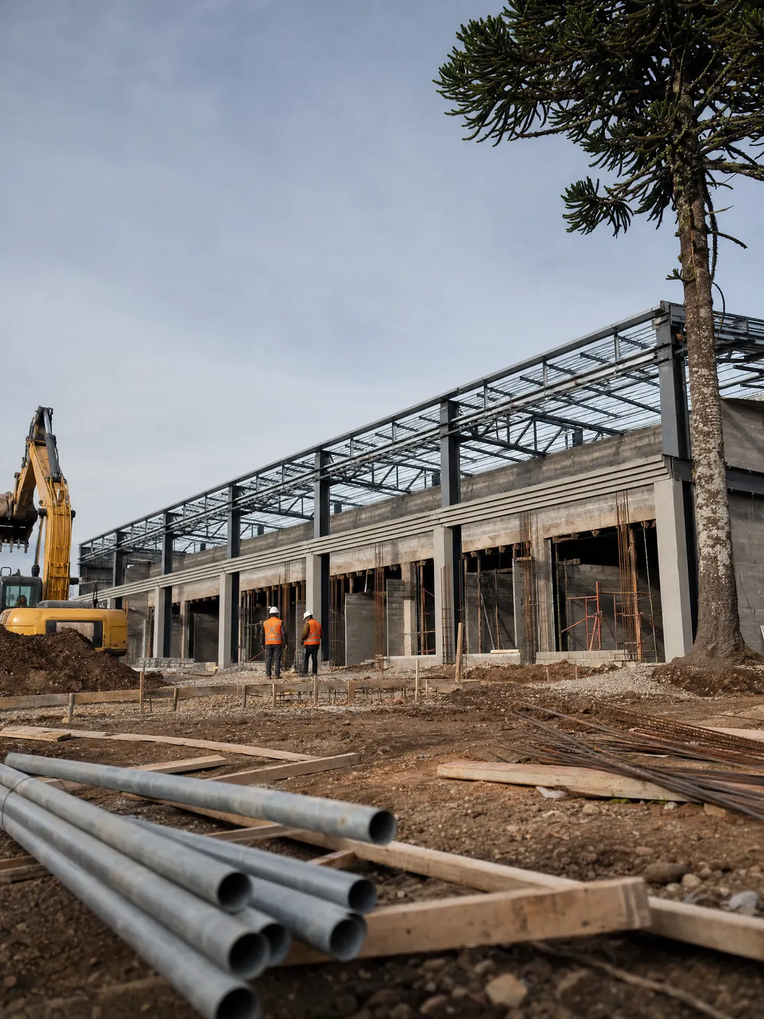 Strip Center Comercial para Activa Inversiones en Temuco, 1.250 m² ejecutado por Constructora Futuro SPA