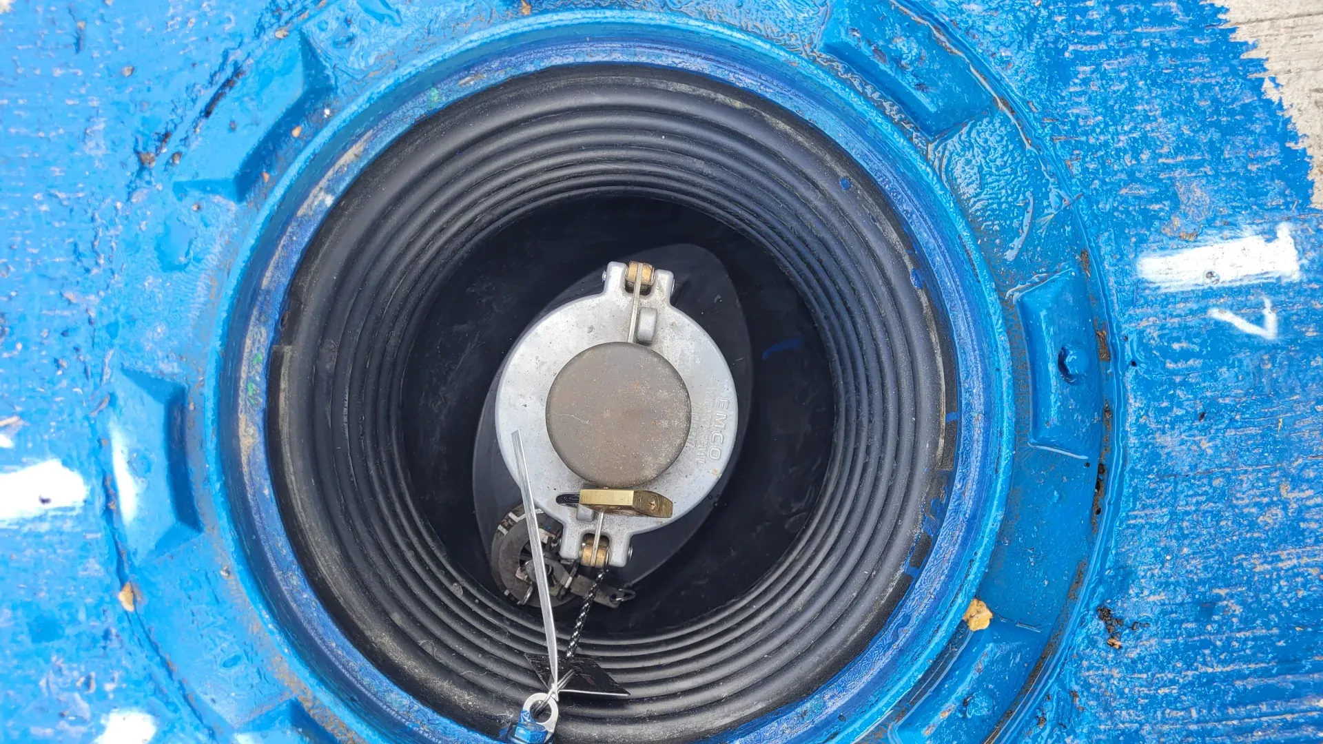 Detalle interno de cámara de combustible